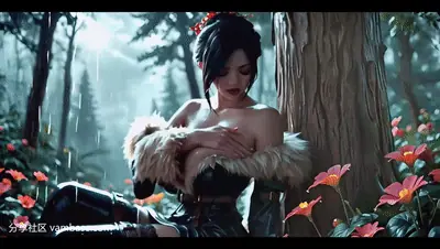 最终幻想X Lulu 露露 Final Fantasy X AI动画 3D同人动漫-Vambase社区